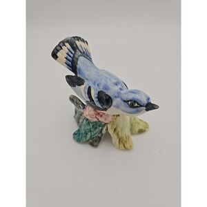 Vintage Stangl Pottery Bird Cerulean Warbler  #5458 1940-1960 NJ USA‎